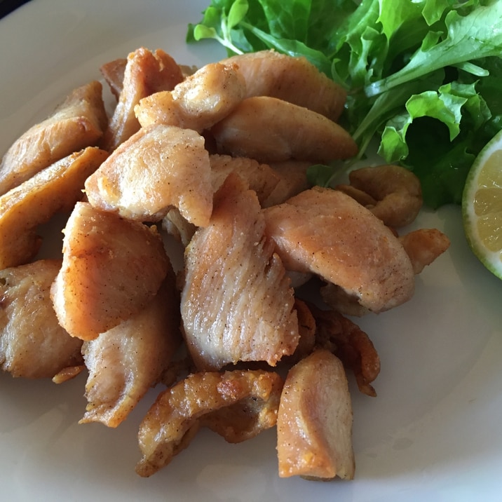 鶏胸肉の素揚げ